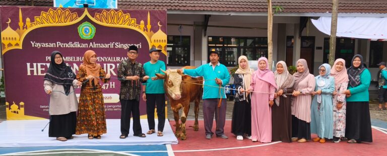 Yayasan Pendidikan Almaarif Singosari Tebar Kepedulian di Idul Adha 1447 H, 38 Hewan Kurban Disembelih