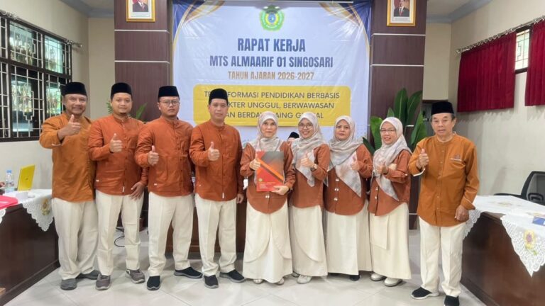 Raker MTs. Almaarif 01 Singosari: Wujudkan Madrasah Unggul Berkarakter dan Berdaya Saing Global